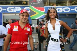 21.02.2009 Johannesburg, South Africa,  Felipe Massa with a grid girl  - A1GP World Cup of Motorsport 2008/09, Round 5, Gauteng, Saturday - Copyright A1GP - Free for editorial usage