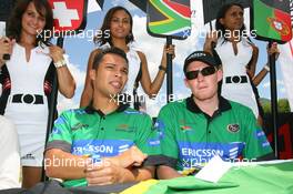 21.02.2009 Johannesburg, South Africa,  Adrian Zaugg (RSA), driver of A1 Team South Africa and Cristiano Morgado (RSA), driver of A1 Team South Africa - A1GP World Cup of Motorsport 2008/09, Round 5, Gauteng, Saturday - Copyright A1GP - Free for editorial usage