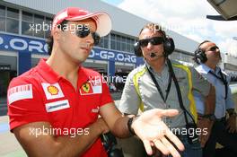 21.02.2009 Johannesburg, South Africa,  Felipe Massa with Emerson Fittipaldi (BRA), Seat Holder of A1 Team Brazil - A1GP World Cup of Motorsport 2008/09, Round 5, Gauteng, Saturday - Copyright A1GP - Free for editorial usage