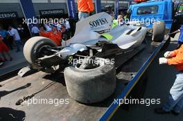 21.02.2009 Johannesburg, South Africa,  car of Felipe Guimaraes (BRA), driver of A1 Team Brazil - A1GP World Cup of Motorsport 2008/09, Round 5, Gauteng, Saturday Qualifying - Copyright A1GP - Free for editorial usage