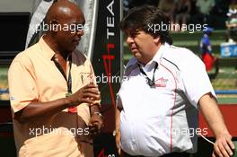 21.02.2009 Johannesburg, South Africa,  Tokyo Sexwale (RSA), Seat Holder A1 Team South Africa and Tony Teixeira, A1GP Chairman - A1GP World Cup of Motorsport 2008/09, Round 5, Gauteng, Saturday Qualifying - Copyright A1GP - Free for editorial usage