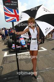 22.02.2009 Johannesburg, South Africa,  Grid girl - A1GP World Cup of Motorsport 2008/09, Round 5, Gauteng - A1GP - Free for editorial usage - Copyright A1GP - Free for editorial usage
