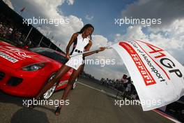 22.02.2009 Johannesburg, South Africa,  Grid girl - A1GP World Cup of Motorsport 2008/09, Round 5, Gauteng - A1GP - Free for editorial usage - Copyright A1GP - Free for editorial usage