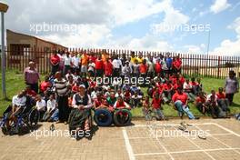 19.02.2009 Johannesburg, South Africa,  A1GP Drivers visit a Soweto school  - A1GP World Cup of Motorsport 2008/09, Round 5, Gauteng, Thursday - Copyright A1GP - Free for editorial usage