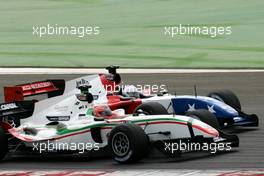 12.04.2009 Portimao, Portugal,  Vitantonio Liuzzi (ITA), driver of A1 Team Italy and Marco Andretti (USA), driver of A1 Team USA  - A1GP World Cup of Motorsport 2008/09, Round 6, Algarve, Sunday Race 2 - Copyright A1GP - Free for editorial usage