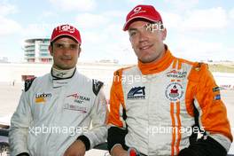 11.04.2009 Portimao, Portugal,  Vitantonio Liuzzi (ITA), driver of A1 Team Italy and Robert Doornbos (NED), driver of A1 Team Netherlands  - A1GP World Cup of Motorsport 2008/09, Round 6, Algarve, Saturday Qualifying - Copyright A1GP - Free for editorial usage