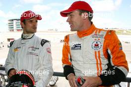 11.04.2009 Portimao, Portugal,  Vitantonio Liuzzi (ITA), driver of A1 Team Italy  Robert Doornbos (NED), driver of A1 Team Netherlands  - A1GP World Cup of Motorsport 2008/09, Round 6, Algarve, Saturday Qualifying - Copyright A1GP - Free for editorial usage