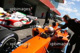 11.04.2009 Portimao, Portugal,  Robert Doornbos (NED), driver of A1 Team Netherlands  - A1GP World Cup of Motorsport 2008/09, Round 6, Algarve, Saturday Qualifying - Copyright A1GP - Free for editorial usage