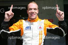 11.04.2009 Portimao, Portugal,  Robert Doornbos (NED), driver of A1 Team Netherlands gets pole position - A1GP World Cup of Motorsport 2008/09, Round 6, Algarve, Saturday Qualifying - Copyright A1GP - Free for editorial usage