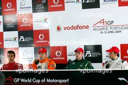 11.04.2009 Portimao, Portugal,  Press conference - A1GP World Cup of Motorsport 2008/09, Round 6, Algarve, Saturday Qualifying - Copyright A1GP - Free for editorial usage