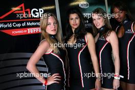 12.04.2009 Portimao, Portugal,  Grid girl - A1GP World Cup of Motorsport 2008/09, Round 6, Algarve - A1GP - Free for editorial usage - Copyright A1GP - Free for editorial usage