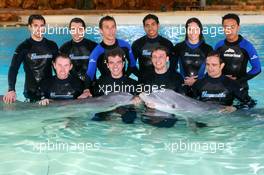 09.04.2009 Portimao, Portugal,  A1GP Drivers swimming with dolphins - A1GP World Cup of Motorsport 2008/09, Round 6, Algarve, Thursday - Copyright A1GP - Free for editorial usage