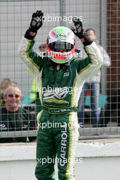03.05.2009 Fawkham, England,  Adam Carroll (IRL), driver of A1 Team Ireland - A1GP World Cup of Motorsport 2008/09, Round 7, Brands Hatch, Sunday Race 2 - Copyright A1GP - Free for editorial usage