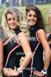 03.05.2009 Fawkham, England,  Grid girl - A1GP World Cup of Motorsport 2008/09, Round 7, Brands Hatch - A1GP - Free for editorial usage - Copyright A1GP - Free for editorial usage