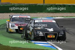 17.05.2009 Hockenheim, Germany,  Markus Winkelhock (GER), Audi Sport Team Rosberg, Audi A4 DTM, leads Martin Tomczyk (GER), Audi Sport Team Abt, Audi A4 DTM - DTM 2009 at Hockenheimring, Germany