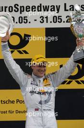 31.05.2009 Klettwitz, Germany,  Podium: race winner Gary Paffett (GBR), Team HWA AMG Mercedes - DTM 2009 at Eurospeedway Lausitz (Lausitzring)