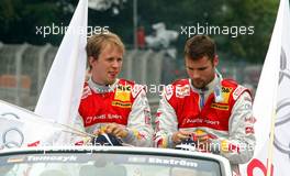 28.06.2009 Nürnberg, Germany,  Mattias Ekström (SWE), Audi Sport Team Abt, Audi A4 DTM and Martin Tomczyk (GER), Audi Sport Team Abt, Audi A4 DTM - DTM 2009 at Norisring, Germany