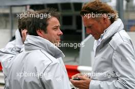 18.07.2009 Zandvoort, The Netherlands,  Gerhard Ungar (GER), Chief Designer AMG (left) and Hans-Jürgen Mattheis (GER), Team Manager HWA (right) - DTM 2009 at Circuit Park Zandvoort, The Netherlands