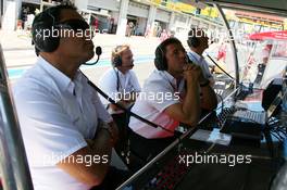 15.08.2009 Nürburg, Germany,  Audi pitwall - DTM 2009 at Nürburgring, Germany