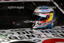 15.08.2009 Nürburg, Germany,  Helmet of Maro Engel (GER), Mücke Motorsport, AMG Mercedes C-Klasse - DTM 2009 at Nürburgring, Germany