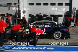 15.08.2009 Nürburg, Germany,  Practice pitstop of Mattias Ekström (SWE), Audi Sport Team Abt, Audi A4 DTM - DTM 2009 at Nürburgring, Germany