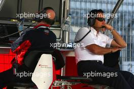 15.08.2009 Nürburg, Germany,  Dr. Wolfgang Ullrich (GER), Audi's Head of Sport (left) and Hans-Jurgen Abt (GER), Teamchef Abt-Audi (right) - DTM 2009 at Nürburgring, Germany