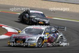 16.08.2009 Nürburg, Germany,  Martin Tomczyk (GER), Audi Sport Team Abt, Audi A4 DTM leading before Timo Scheider (GER), Audi Sport Team Abt, Audi A4 DTM - DTM 2009 at Nürburgring, Germany