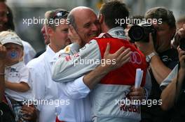 16.08.2009 Nürburg, Germany,  Dr. Wolfgang Ullrich (GER), Audi's Head of Sport, congratulates Martin Tomczyk (GER), Audi Sport Team Abt (1st) - DTM 2009 at Nürburgring, Germany