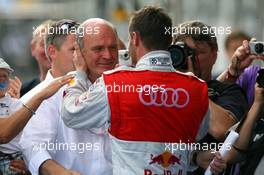 16.08.2009 Nürburg, Germany,  Dr. Wolfgang Ullrich (GER), Audi's Head of Sport and race winner Martin Tomczyk (GER), Audi Sport Team Abt - DTM 2009 at Nürburgring, Germany