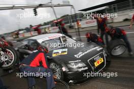 10.10.2009 Dijon, France,  Pitstop of Timo Scheider (GER), Audi Sport Team Abt Sportsline, Audi A4 DTM - DTM 2009 at Circuit Dijon Prenois, Dijon, France