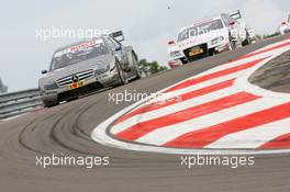 11.10.2009 Dijon, France,  Bruno Spengler (CAN), Team HWA AG, AMG Mercedes C-Klasse, Tom Kristensen (DEN), Audi Sport Team Abt Sportsline, Audi A4 DTM - DTM 2009 at Circuit Dijon Prenois, Dijon, France