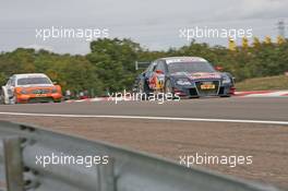 11.10.2009 Dijon, France,  Mattias Ekstroem (SWE), Audi Sport Team Abt, Audi A4 DTM, Gary Paffett (GBR), Team HWA AG, AMG Mercedes C-Klasse - DTM 2009 at Circuit Dijon Prenois, Dijon, France