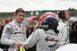 11.10.2009 Dijon, France,  Paul di Resta (GBR), Team HWA AMG Mercedes, AMG Mercedes C-Klasse, Gary Paffett (GBR), Team HWA AG, AMG Mercedes C-Klasse - DTM 2009 at Circuit Dijon Prenois, Dijon, France