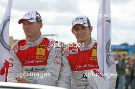 11.10.2009 Dijon, France,  Alexandre Premat (FRA), Audi Sport Team Phoenix, Audi A4 DTM and Oliver Jarvis (GBR), Audi Sport Team Phoenix, Audi A4 DTM - DTM 2009 at Circuit Dijon Prenois, Dijon, France