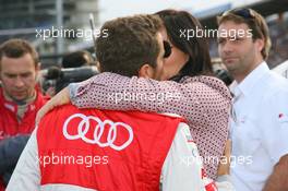 25.10.2009 Hockenheim, Germany,  Timo Scheider (GER), Audi Sport Team Abt Sportsline, Audi A4 DTM and Jasmin Rubatto (GER), wife of Timo Scheider (GER), Audi Sport Team Abt Sportsline, Audi A4 DTM - DTM 2009 at Hockenheimring, Hockenheim, Germany