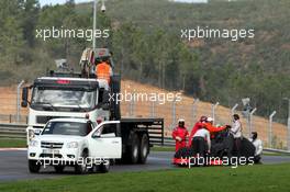 21.01.2009 Portimão, Portugal,  Lewis Hamilton (GBR), McLaren Mercedes, stops on circuit - Formula 1 Testing, Algarve MotorPark