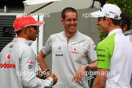 27.03.2009 Melbourne, Australia,  Lewis Hamilton (GBR), McLaren Mercedes and Adrian Sutil (GER), Force India F1 Team - Formula 1 World Championship, Rd 1, Australian Grand Prix, Friday