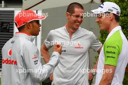 27.03.2009 Melbourne, Australia,  Lewis Hamilton (GBR), McLaren Mercedes and Adrian Sutil (GER), Force India F1 Team - Formula 1 World Championship, Rd 1, Australian Grand Prix, Friday