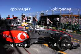 28.03.2009 Melbourne, Australia,  Lewis Hamilton (GBR), McLaren Mercedes  - Formula 1 World Championship, Rd 1, Australian Grand Prix, Saturday Practice