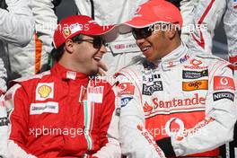 29.03.2009 Melbourne, Australia,  Felipe Massa (BRA), Scuderia Ferrari and Lewis Hamilton (GBR), McLaren Mercedes - Formula 1 World Championship, Rd 1, Australian Grand Prix, Sunday