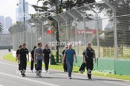 25.03.2009 Melbourne, Australia,  Jenson Button (GBR), Brawn GP and Ross Brawn (GBR) Brawn Grand Prix Team Principal  - Formula 1 World Championship, Rd 1, Australian Grand Prix, Wednesday