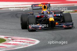 09.03.2009 Barcelona, Spain,  Mark Webber (AUS), Red Bull Racing, RB5  - Formula 1 Testing, Barcelona