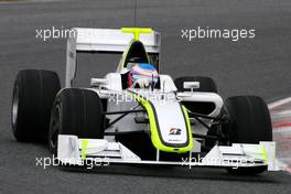 09.03.2009 Barcelona, Spain,  Jenson Button (GBR), Brawn GP, BGP 001  - Formula 1 Testing, Barcelona