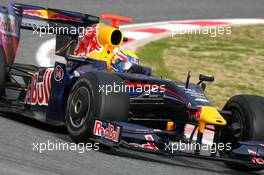 09.03.2009 Barcelona, Spain,  Mark Webber (AUS), Red Bull Racing, RB5  - Formula 1 Testing, Barcelona