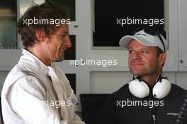 09.03.2009 Barcelona, Spain,  Jenson Button (GBR), Brawn GP and Rubens Barrichello (BRA), Brawn GP  - Formula 1 Testing, Barcelona