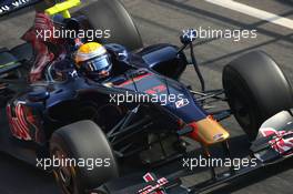 12.03.2009 Barcelona, Spain,  Sebastien Buemi (SUI), Scuderia Toro Rosso, STR4, STR04, STR-04  - Formula 1 Testing, Barcelona