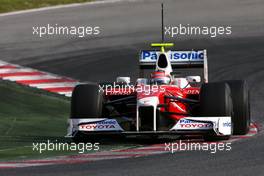 12.03.2009 Barcelona, Spain,  Timo Glock (GER), Toyota F1 Team, TF109  - Formula 1 Testing, Barcelona