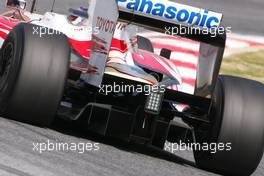 12.03.2009 Barcelona, Spain,  Toyota F1 Team diffusor - Formula 1 Testing, Barcelona