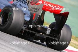 12.03.2009 Barcelona, Spain,  McLaren Mercedes diffusor - Formula 1 Testing, Barcelona