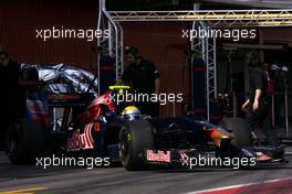 10.03.2009 Barcelona, Spain,  Sebastien Buemi (SUI), Scuderia Toro Rosso, STR4, STR04, STR-04  - Formula 1 Testing, Barcelona